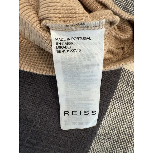 Reiss Racerback Tank in Beige Size Small Bohemian Viscose Knit - Picture 6 of 9